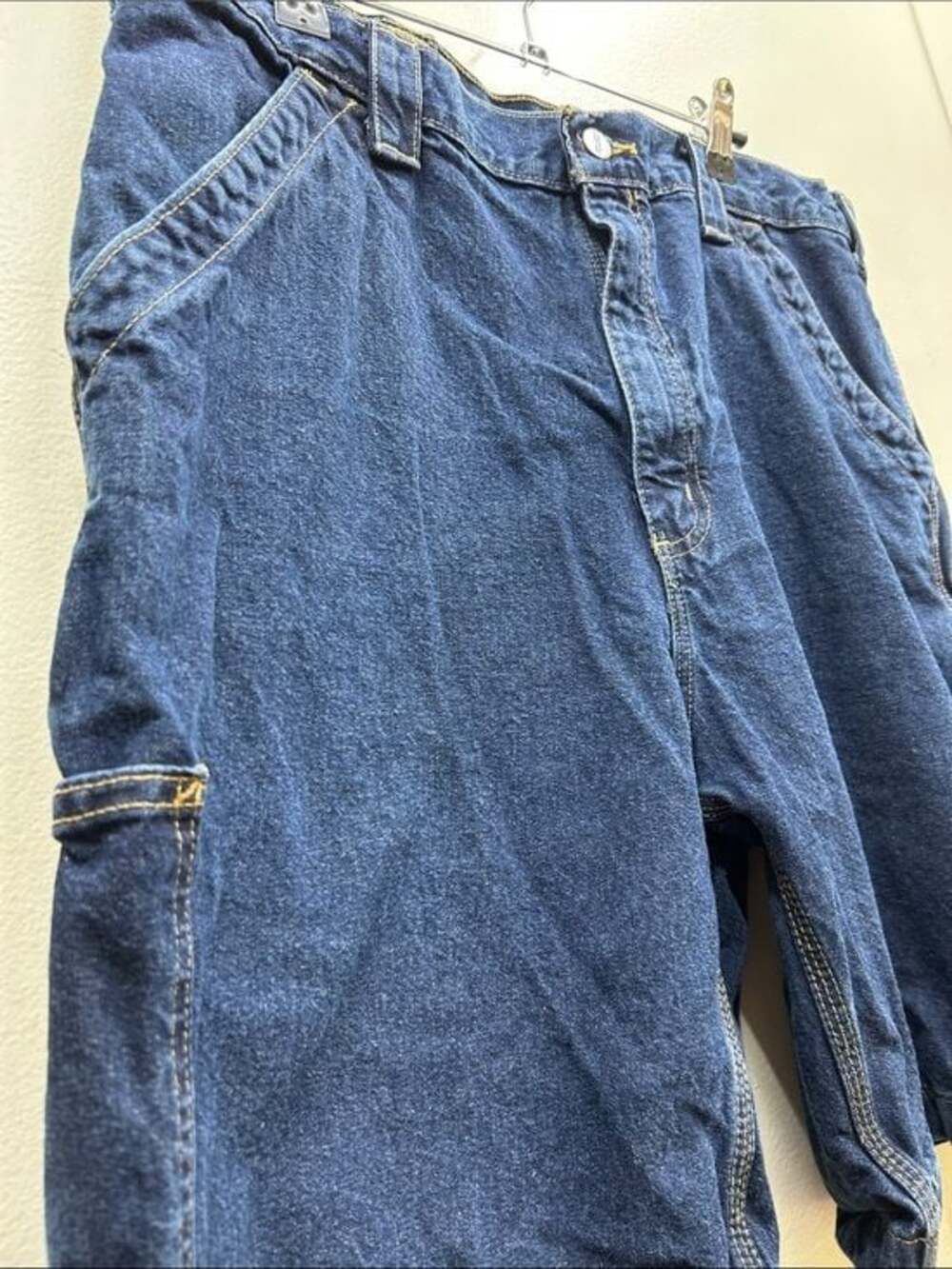 Carhartt Men's Dark Blue Denim Carpenter Shorts - Picture 3 of 7